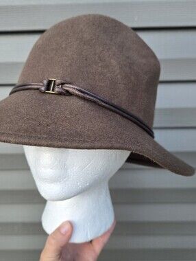 Goorin Bros. Hat‎ Wool Felt Womens Sz Large In Brown